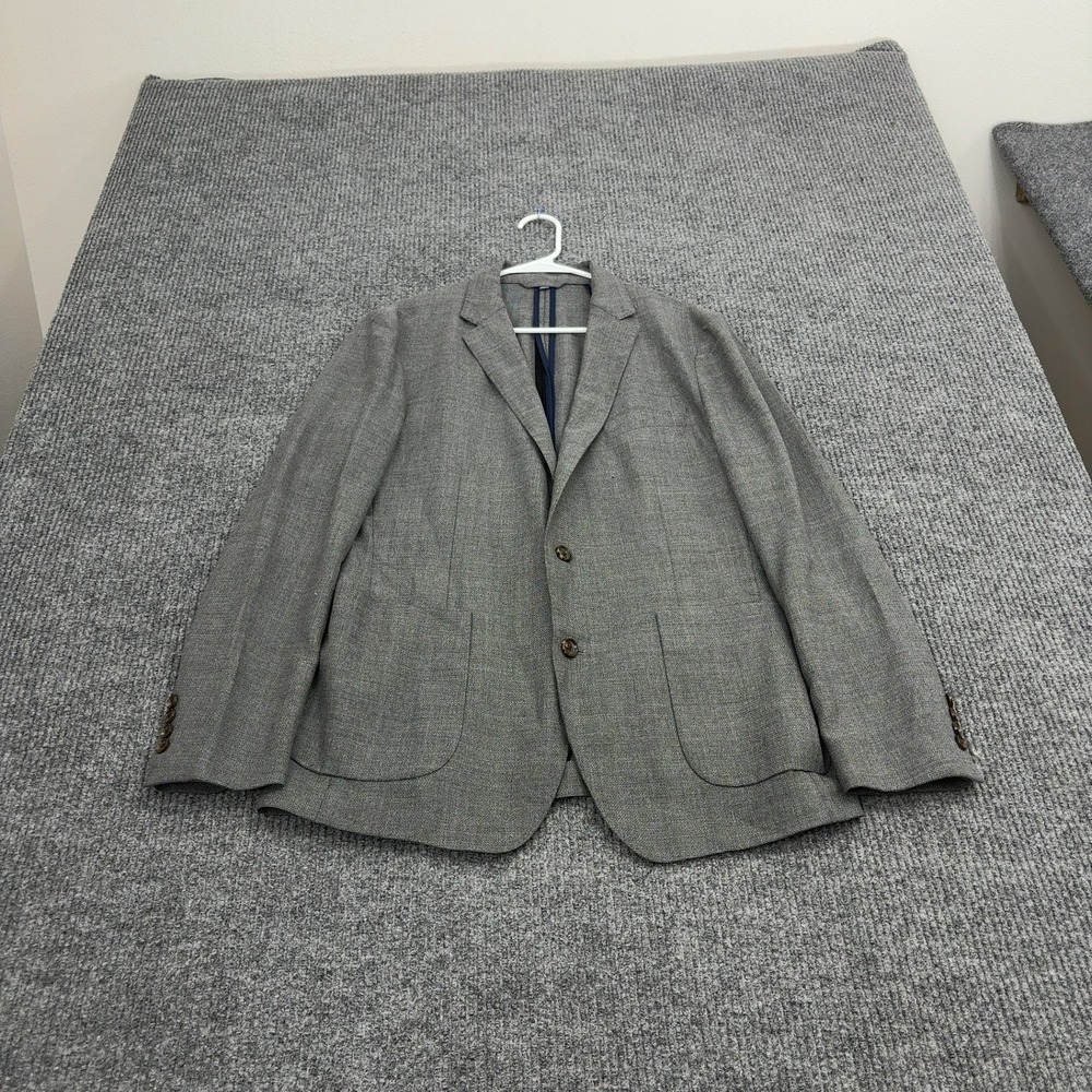 Bonobos Blazer Mens 40R Grey Wool Vitale Barberis Canonico Standard Fit Classic